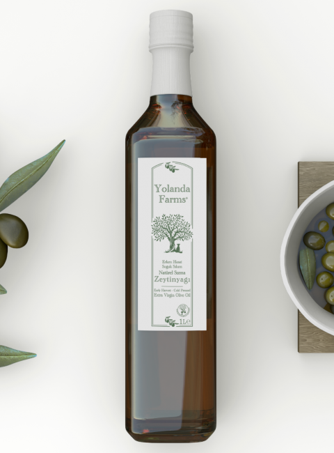 Yolanda Farms®  Olive Oil Memecik İlk Hasat Zeytinyağı 1 Litre 0.3 asit filtresiz