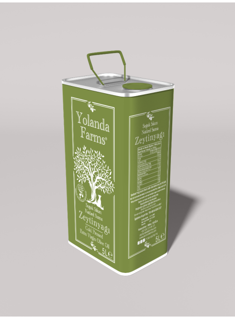 Yolanda Farms® Olive Oil Memecik ilk Hasat Zeytinyağı  0.5 asit - 5 Litre filtresiz