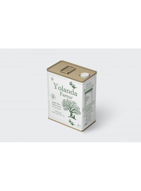 Yolanda Farms®  Soğuk Sıkım Natürel Sızma Zeytinyağı  ilk hasat 0.5 asit - 3 Litre filtresiz